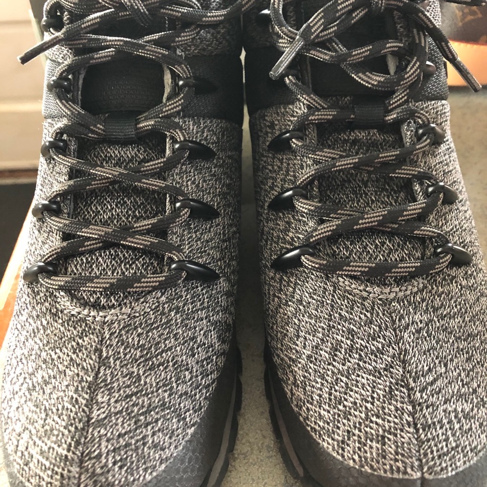 COPY - Mens Timberland mid hiker black/grey knit …
